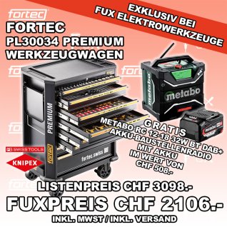 fortec Werkzeuge PL30034 Premium Werkstattwagen 706 - tlg.