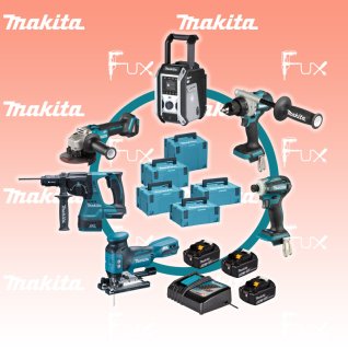 Makita Bürstenlose Mega-Combo SET 6 / 6-teilig