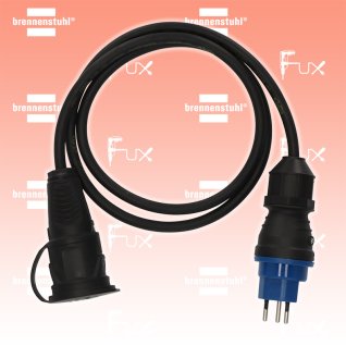 Brennenstuhl Professional Adapterkabel IP44, Typ T13 mit FS 10A auf Typ F, 1.5m