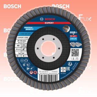 Bosch Expert Fächerschleifscheibe X782, ⌀ 115 mm, Korn  40