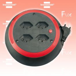 Comfort Line Kabelbox 4-fach Schwarz, Karminrot