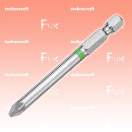 PZ2 Pozidriv-Bits mit Farbring grün, 75 mm, 10 Stück